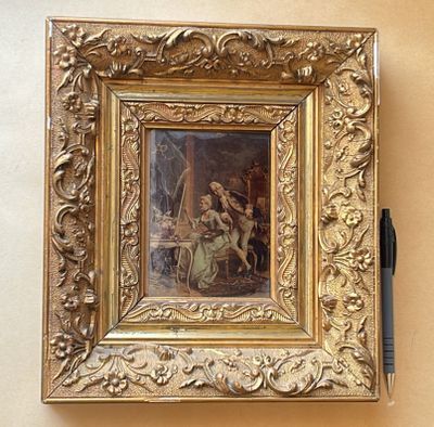 une photo d'un tableau accroché au mur