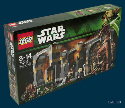 a box of lego star wars sets on a blue background