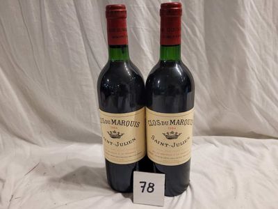 Clos du Marquis 1984 Saint Julien - Lot de 2 Bouteilles