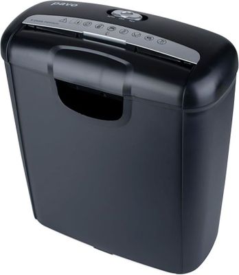 a black paper shredder on a white background