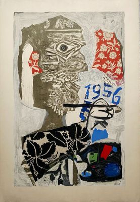 Antoni Clave - Ecole de Paris Lithographie originale sur pap…