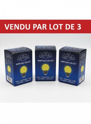 Lot de 3 SKY LANTERN - Ampoule LED décorative E27 - 1,5W Jau…