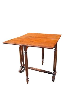 an image of a small table with a wooden top