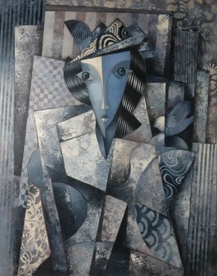 une image représentant un tableau où l'on voit un homme portant un chapeau et un manteau