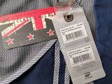 a close up of a jacket with a label on it