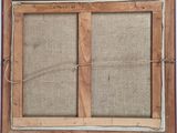 an old picture of a window with burlock on the inside