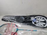 two tennis racquets and a bag on the table