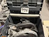 a tool box with a hose and a hose in it