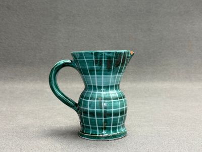Robert PICAULT (1919-2000). Pichet en céramique à décor quad…
