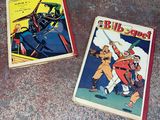three children ' s books are sitting on the floor next to each other