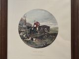 a picture of a picture of a man riding a horse