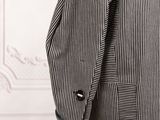 black and white striped jacket on a mannequin mannequin mannequin mannequin mannequin mannequin mannequin mannequin mann