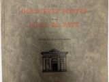 un vieux livre sur lequel figure l'image d'un bâtiment
