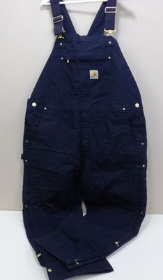 an image of a pair of overalls hanging on a hanger