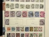 an old book with a bunch of different stamps on it