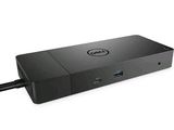un gros plan d'un ordinateur portable Dell auquel est branché un câble