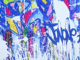 a picture of a picture of graffiti on the wall
