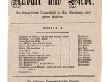 une image en noir et blanc d'un vieux document sur lequel figure une liste d'articles