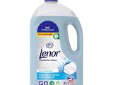 a bottle of lenor liquid on a white background