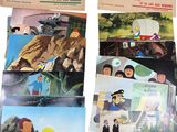 de nombreuses images des personnages des films d'animation