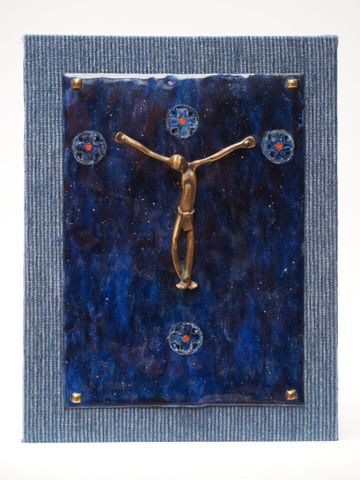 George MAGADOUX (1909-1983)
Christ
Bronze sur plaque émaillée à f...
