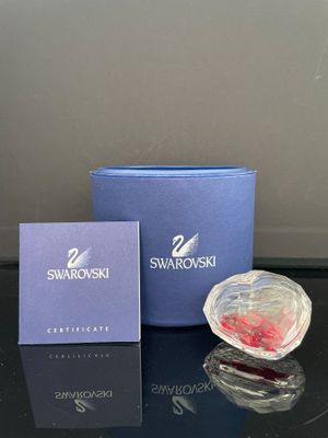 Cœur en cristal Swarovski dans un coffret cadeau bleu