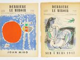 two books with illustrations of a woman sitting on a chair and a man sitting on a chair