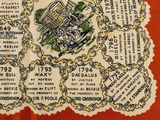a handkerchief with a map of the city of new orleans on it