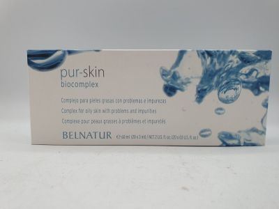 belnatur pur - crème « Skin Biocomplex » présentée dans un coffret posé sur un fond blanc