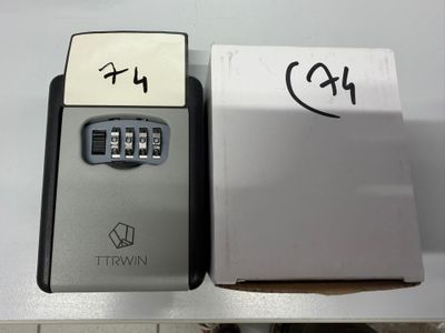 a box with a combination lock on it and a box with a combination lock on it