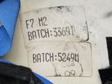 a close up of a label on a piece of luggage
