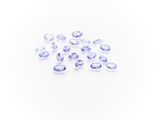 a group of purple sapphires on a white background