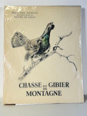 On voit ici la couverture du livre *Chasse et gibier de montagne*.