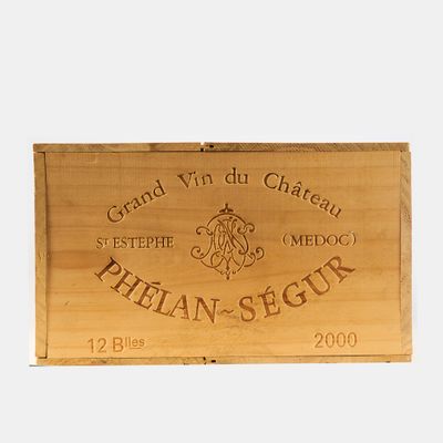a wooden box with a label on it that says pelian ' s segur