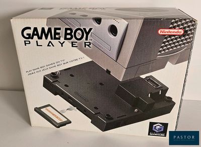 a box with a gameboy on it sitting on a table