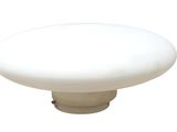 a white mushroom shaped object on a white background
