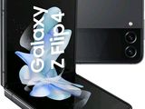 un téléphone Samsung Galaxy Z Flipa doté d'un écran en verre et d'un motif floral au dos