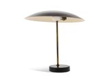 an image of a black and gold lamp on a white background