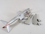 a toy airplane that is sitting on a table