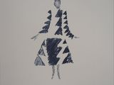 an image of a drawing of a woman in a dress