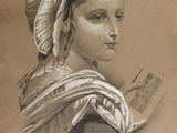 portrait of a young woman with a book in her hand