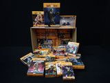 a lot of books that are sitting on a table