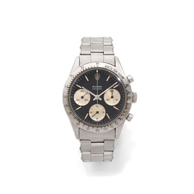 Rolex : une montre-bracelet chronographe à remontage manuel en acier inoxydable