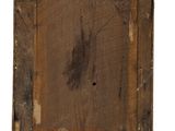 a small wooden frame with a picture on it