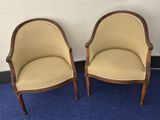 pair of louis xvi style armchairs
