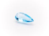 a blue topazte gems on a white background