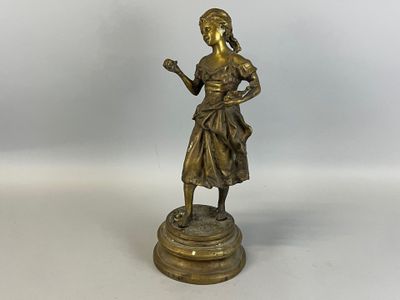 Bronze à patine dorée "La ballerine"