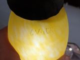 a person holding a light bulb with a mickey mouse hat on it