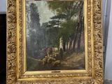 a picture of a painting that is on a easel
