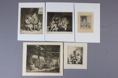 several black and white pictures of people and animals on a wall